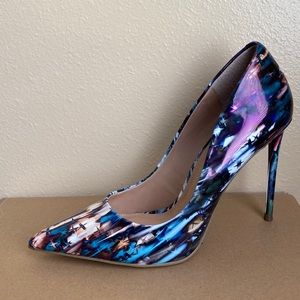 Steve Madden Vala Blue Multi-colored Heels